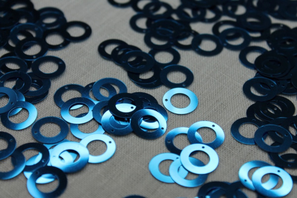 Royal Blue Donut Sequin - Bag of 20g trim