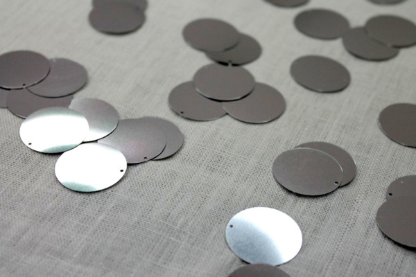 Silver Large Round Sequin - Bag of 30g trim