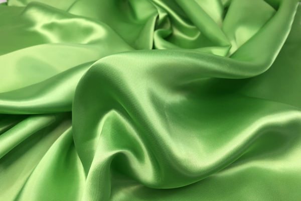 Lime Viscose Satin Lining fabric