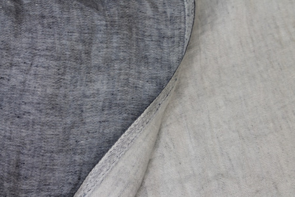 Reversible Two-Tone Linen - Navy fabric