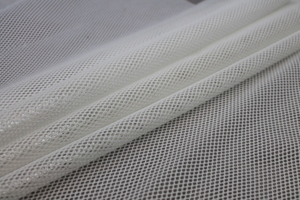 Plastic Laminated Spacer Tech Mesh - Ivory fabric