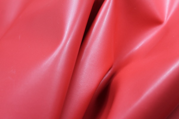 Crisp Matte Leatherette - Red fabric