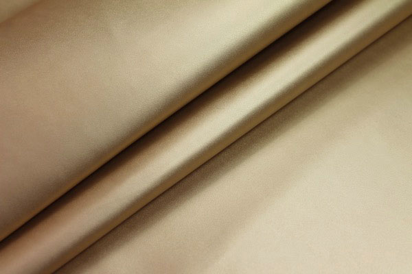 Crisp Matte Gold Leatherette fabric