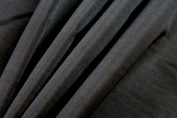 Silk Grosgrain - Black fabric