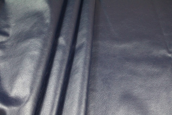 Leatherette - Navy Stretch fabric