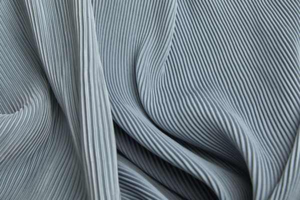 Pleated Fabric - Baby Blue - 0.85m Piece