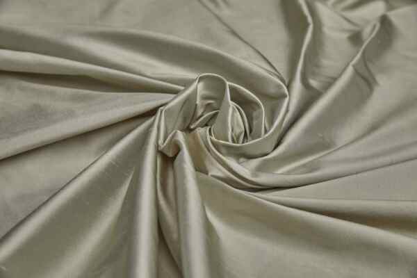 Silk Dupion - Straw shot Mint Green fabric