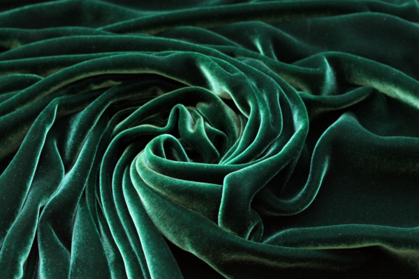 Silk Velvet - Brilliant Green fabric