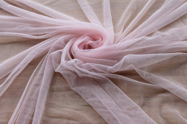 Soft Nylon Tulle - New Pale Pink - T39 fabric