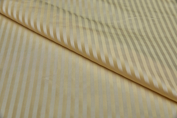 Woven Stripe Brocade - Creamy Yellow fabric