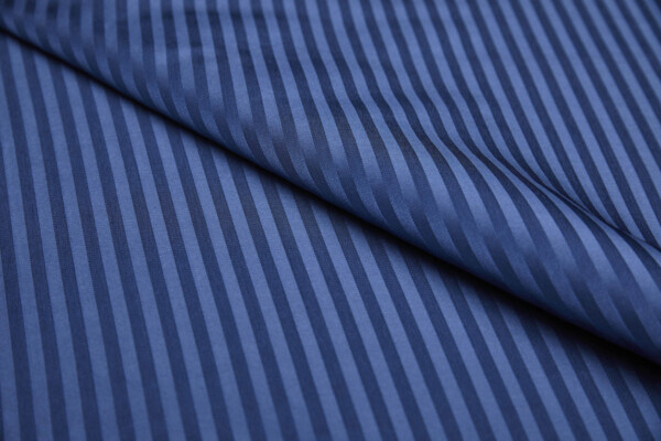 Woven Stripe Brocade - French Navy fabric
