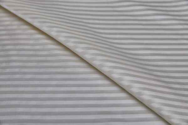 Woven Stripe Brocade - Ivory fabric