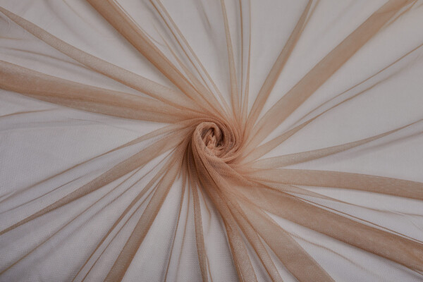 Soft Nylon Tulle - Caramel - T64 fabric