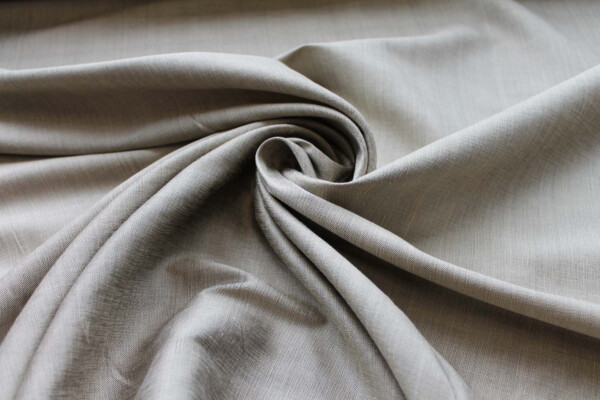 Taupe Textured Raw Silk Tassar fabric