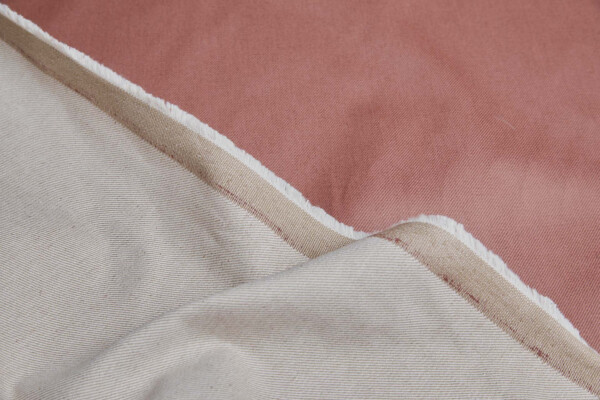 Glazed Italian Denim - Terracotta fabric