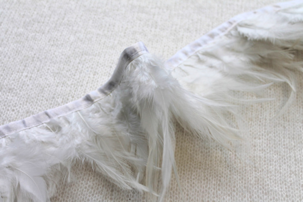 Feather Trim - Ivory