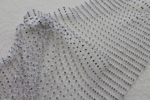 Diamanté Net - White trim