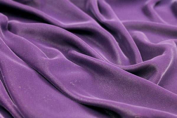 Viscose Velvet - Violet fabric