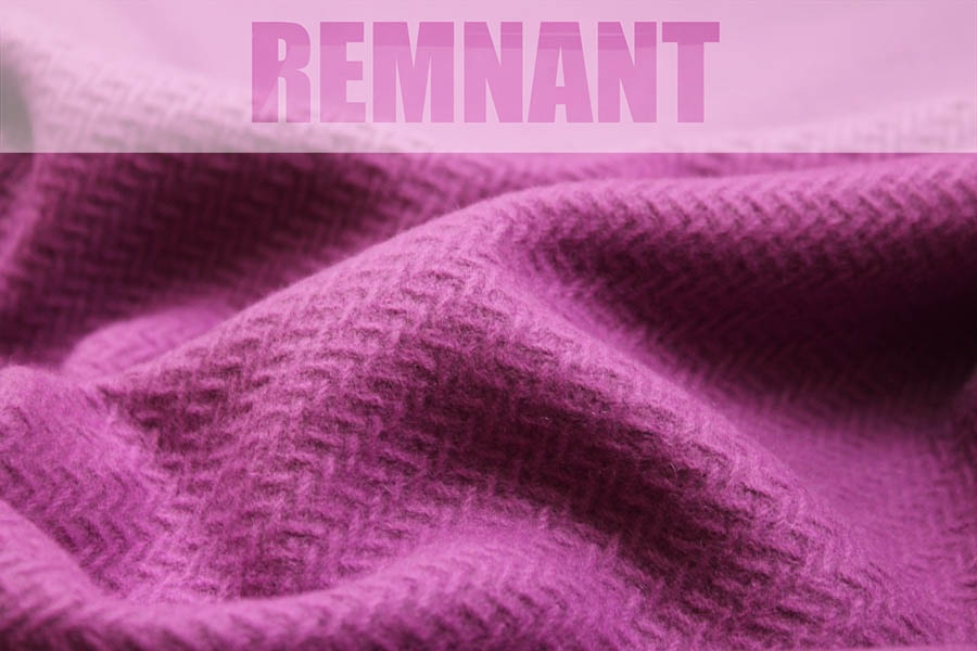 REMNANT - Purple Basket Weave Heavy Wool - 2 scrap pieces