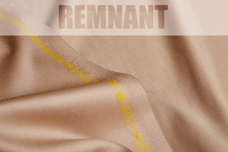 REMNANT - Luxury Italian Wool Suiting - Camel - 0.6m Piece