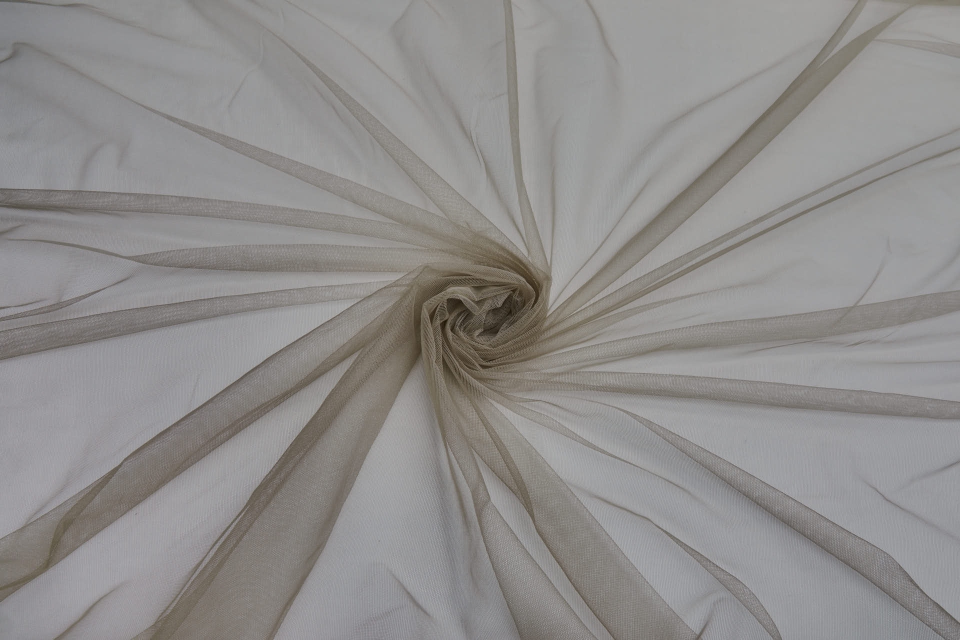 Stretch Illusion Tulle - Khaki
