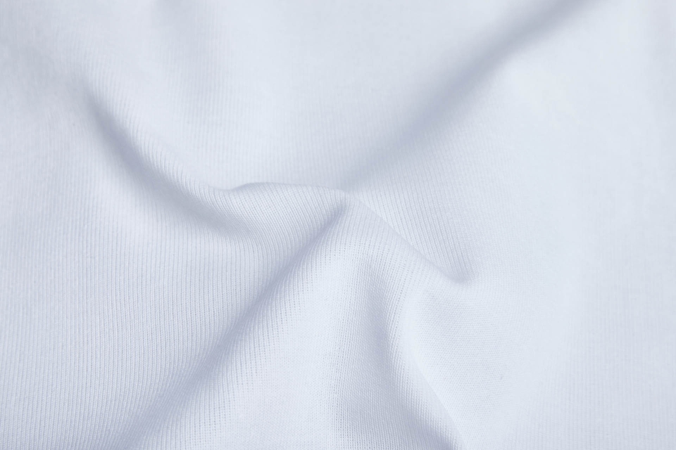 Fine Ribbing - White