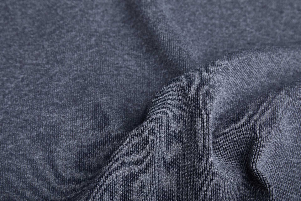 Fine Ribbing - Charcoal Grey