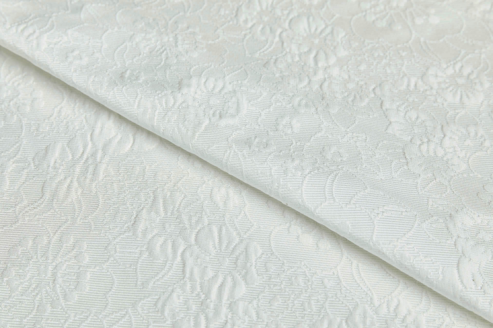 Playful Floral Raised Jacquard - Ivory