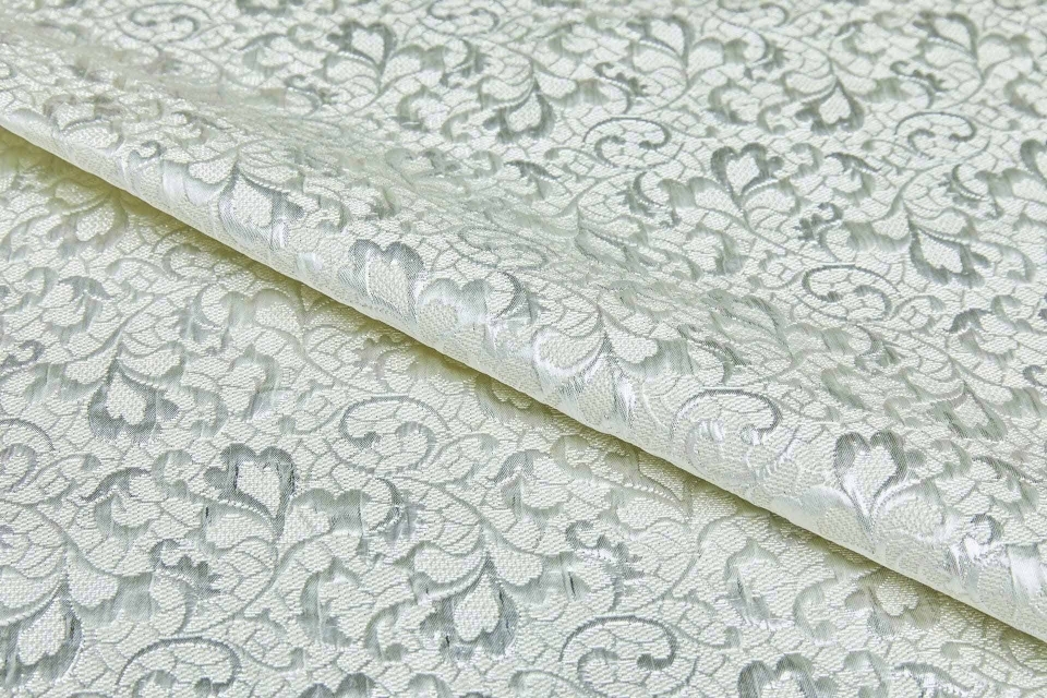 Lace Style Jacquard - Warm Silver