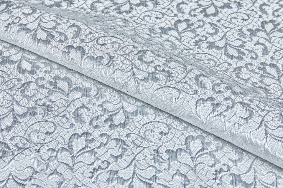 Lace Style Jacquard - Cool Silver