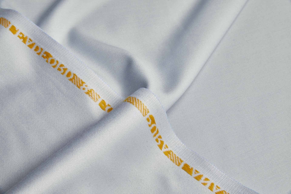 Luxury Italian Wool Suiting - Pigeon Blue/Grey