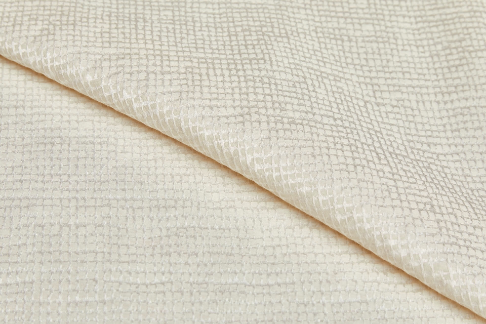 Textured Reversible Jacquard - Cream and Ivory