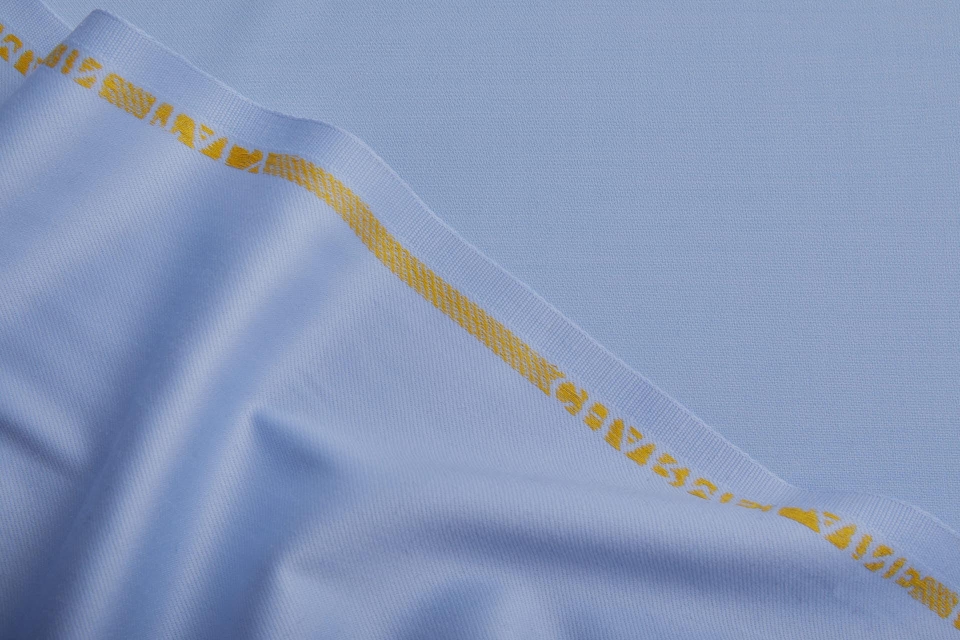 Luxury Italian Wool Suiting - Baby Blue