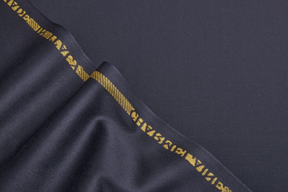 Luxury Italian Wool Suiting - Black