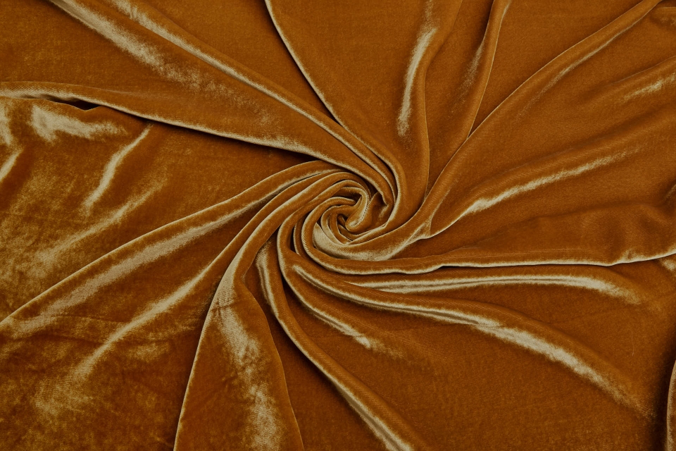 Silk Velvet - Dark Amber