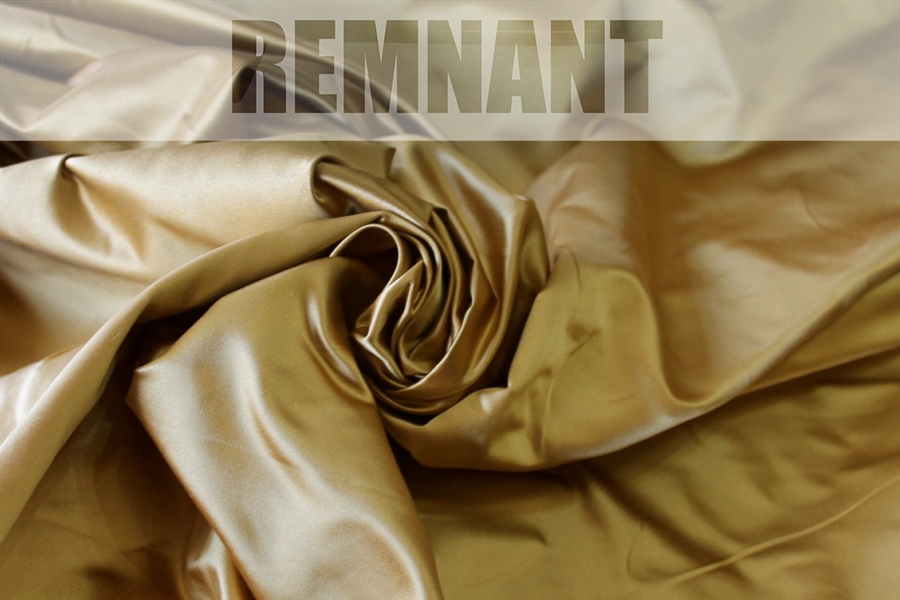 REMNANT - Silk Duchesse Satin - Ochre - 0.8m Piece
