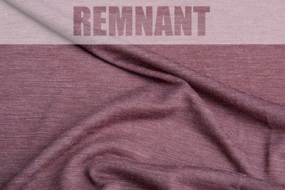 REMNANT - Soft Wool Mix Jersey - Heather - 0.6m Piece