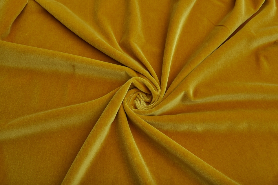 Italian Cotton Velvet - Mustard