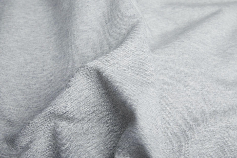 Loop Backed Sweatshirt Jersey - Warm Grey Marl