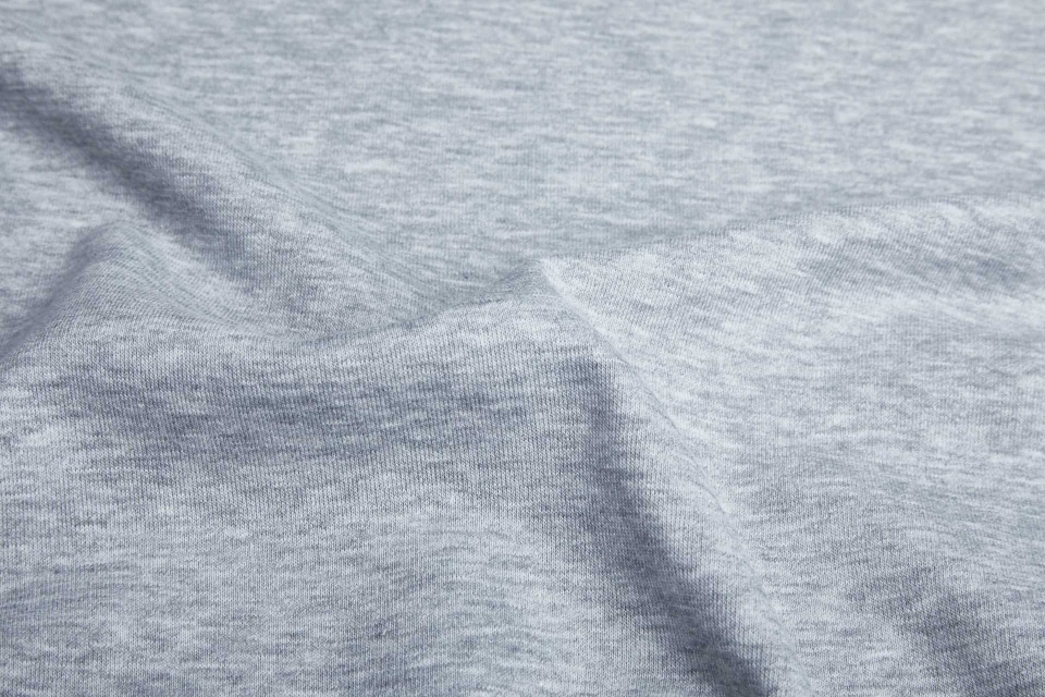 Loop Backed Sweatshirt Jersey - Soft Super Stretch Grey Marl