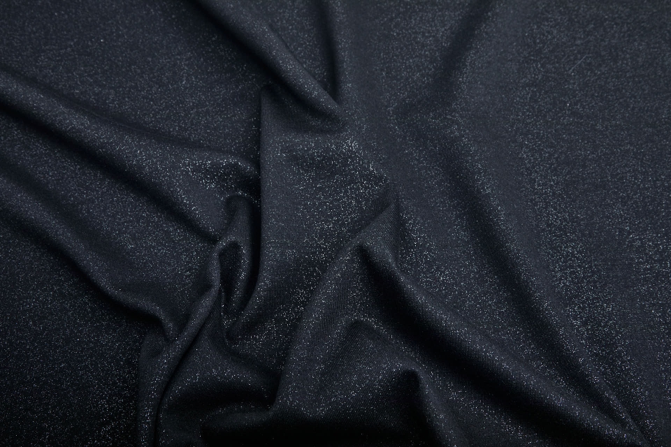 Glittery Jersey - Black/Silver