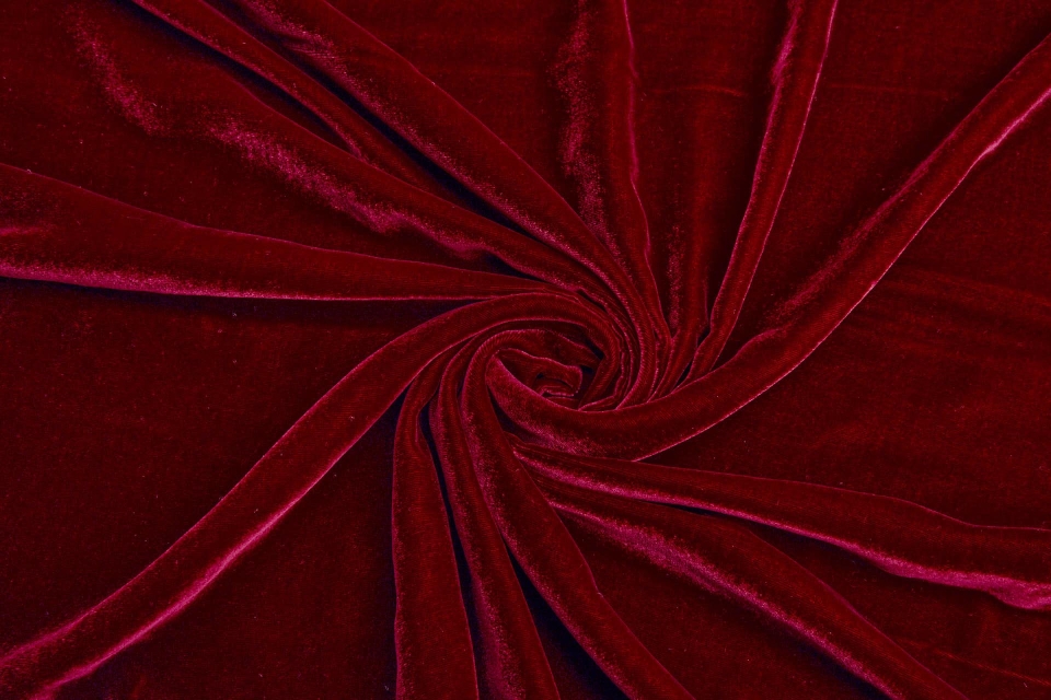 Silk Velvet - Deep Red