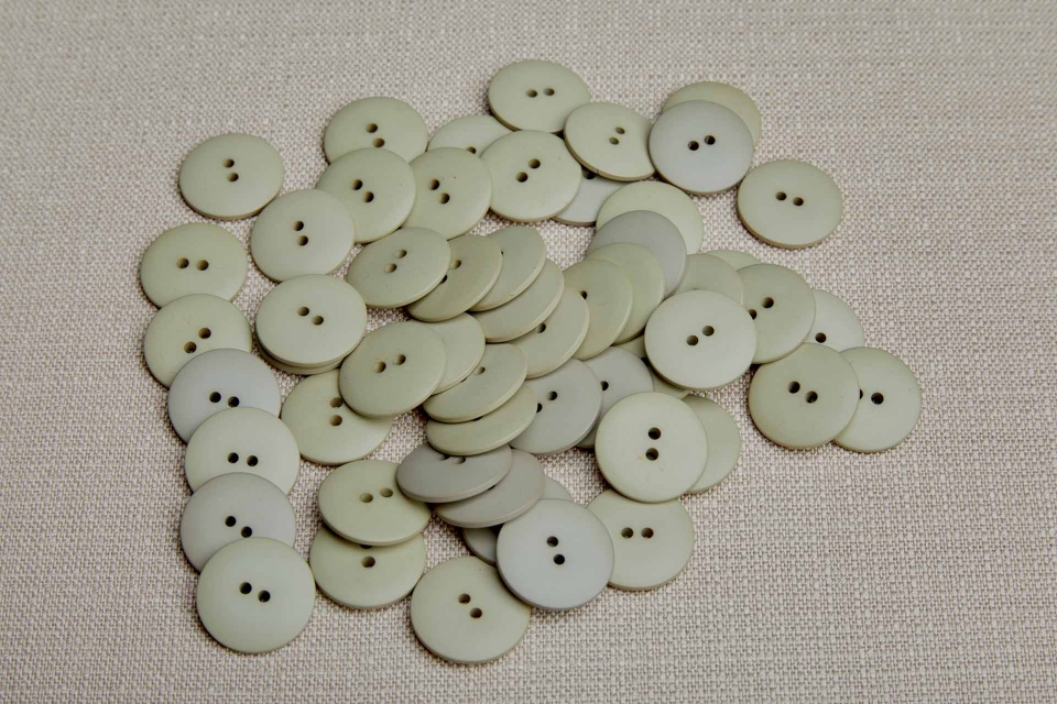 Vintage Round Green Mist Button - 2.2cm