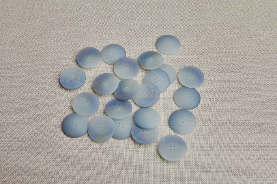 Blue Iridescent Button - 2.5cm