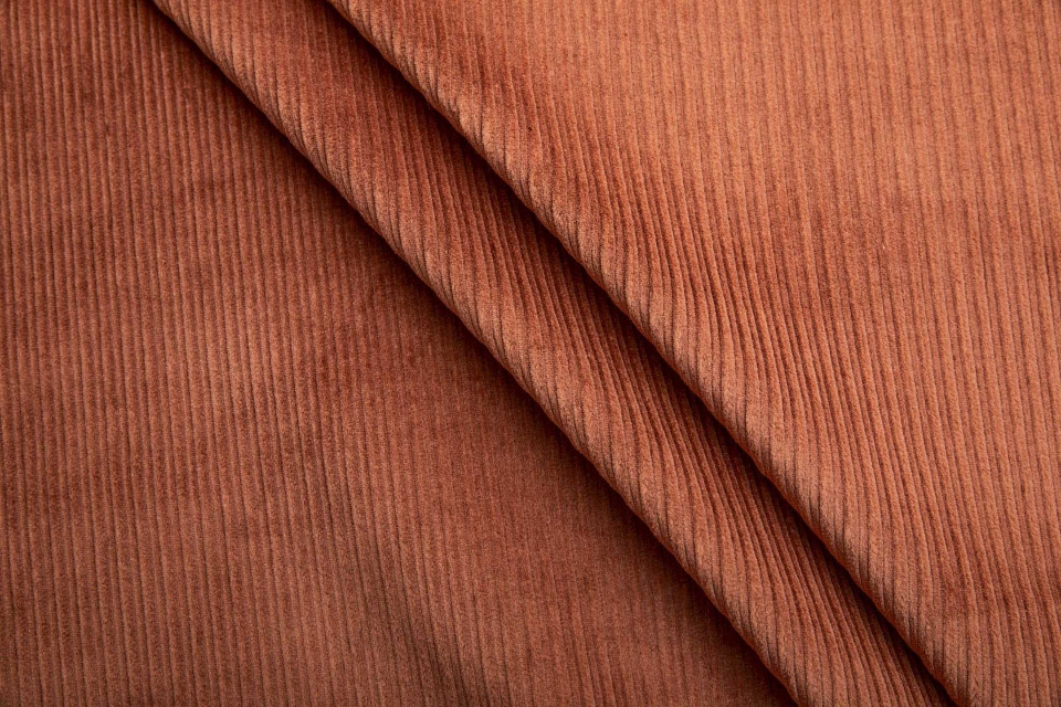 Wide Rib Stretch Corduroy - Red Fox
